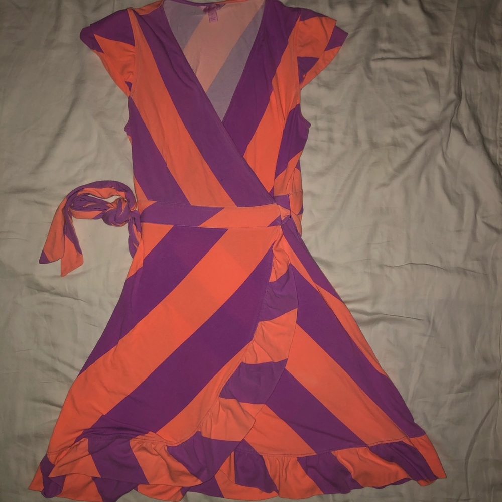Lilly Pulitzer striped wrap dress